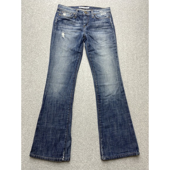 Joes‎ Jeans Pants Womens 28x29 Dark Blue Denim Bootcut Low Rise PreppyTag 25 - Picture 1 of 11